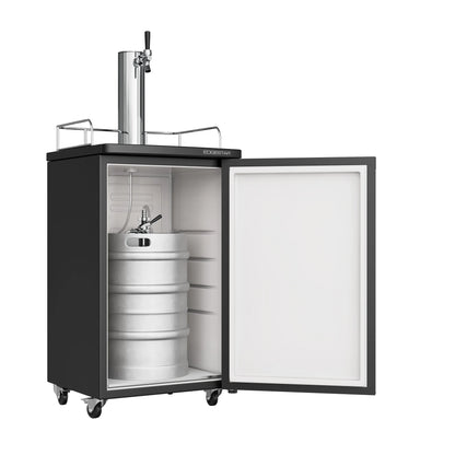 Edgestar Kc2000twin 20" Wide Dual Tap Kegerator For Full Size Kegs - Stainless Steel