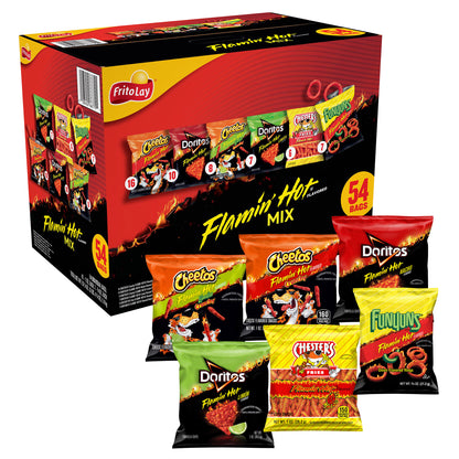 Frito-Lay Flamin' Hot Mix, Variety Pack, 54-count