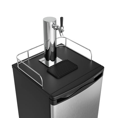 Edgestar Kc2000twin 20" Wide Dual Tap Kegerator For Full Size Kegs - Stainless Steel