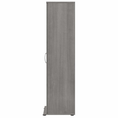 Universal Tall Narrow Storage Cabinet in Platinum Gray - Engineered Wood