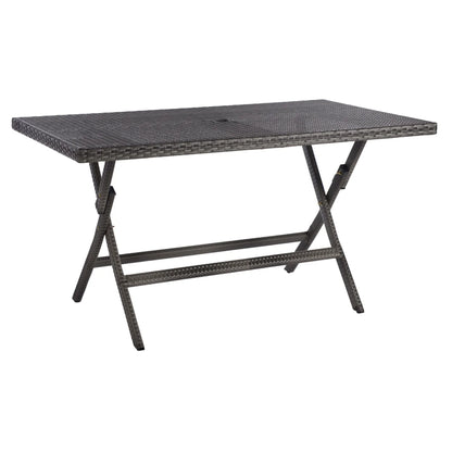 SAFAVIEH Outdoor Collection Akita Folding Table Black