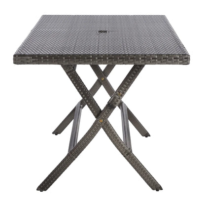 SAFAVIEH Outdoor Collection Akita Folding Table Black