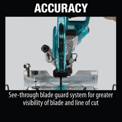 15 Amp 10 in. Dual Bevel Sliding Compound Miter Saw with Laser/Bonus Compact Folding Miter Saw Stand