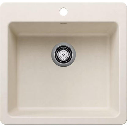 Blanco 443227 21 in. Liven Silgranti Single Bowl Dual Mount Kitchen Sink - Anthracite