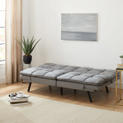 Mainstays Memory Foam Futon with 72",Black