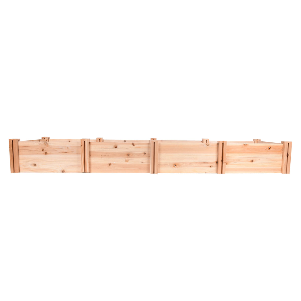 Expert Gardener Outdoor Wood Garden Bed, 7.4 ft L x 2 ft W x 10.6 in H