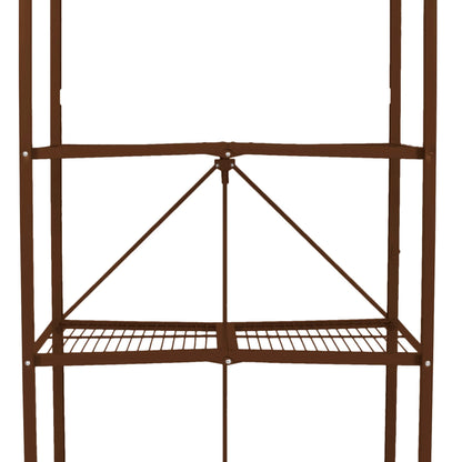 Origami 2-Pack R5 Series Heavy-Duty 4-Tier Foldable Steel Shelf, Pewter