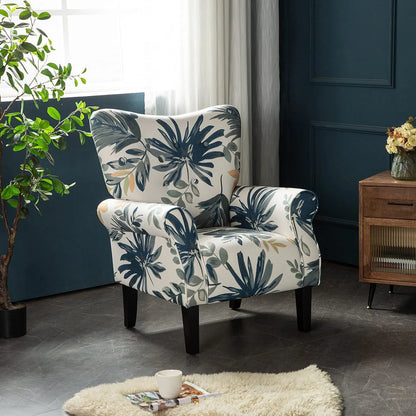 Richryce MidCentury Accent Chair with Arm ,High Back Armchair Beige,Beige