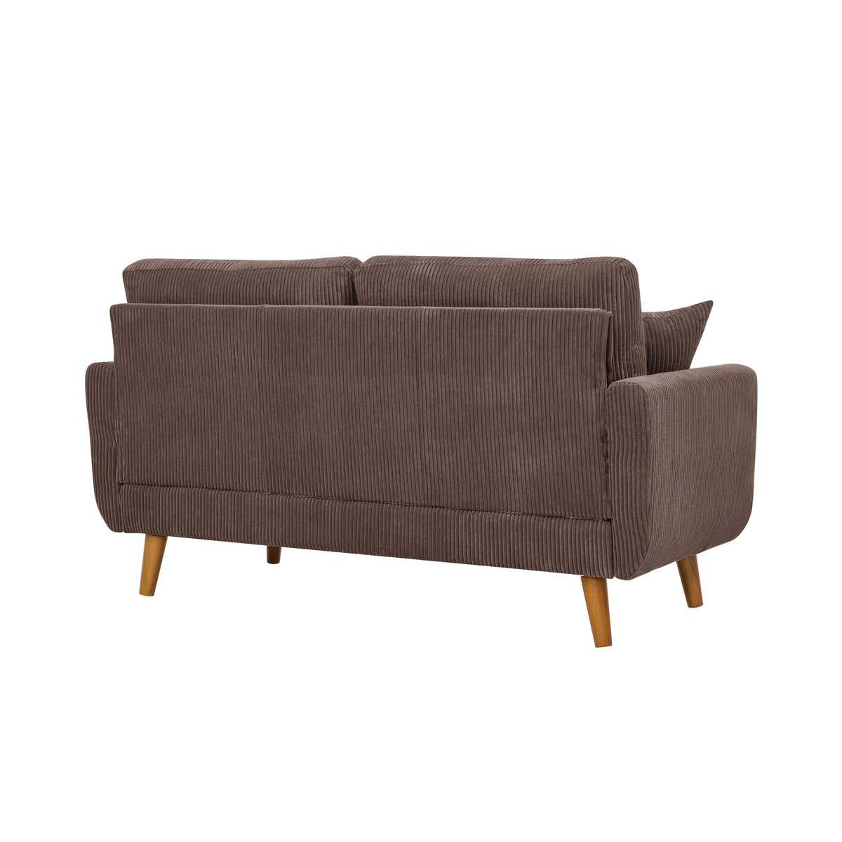 Aukfa 68" Small Sofa Couch Comfy Mid Century Modern Loveseat Sofa for Living Room Bedroom, Cream