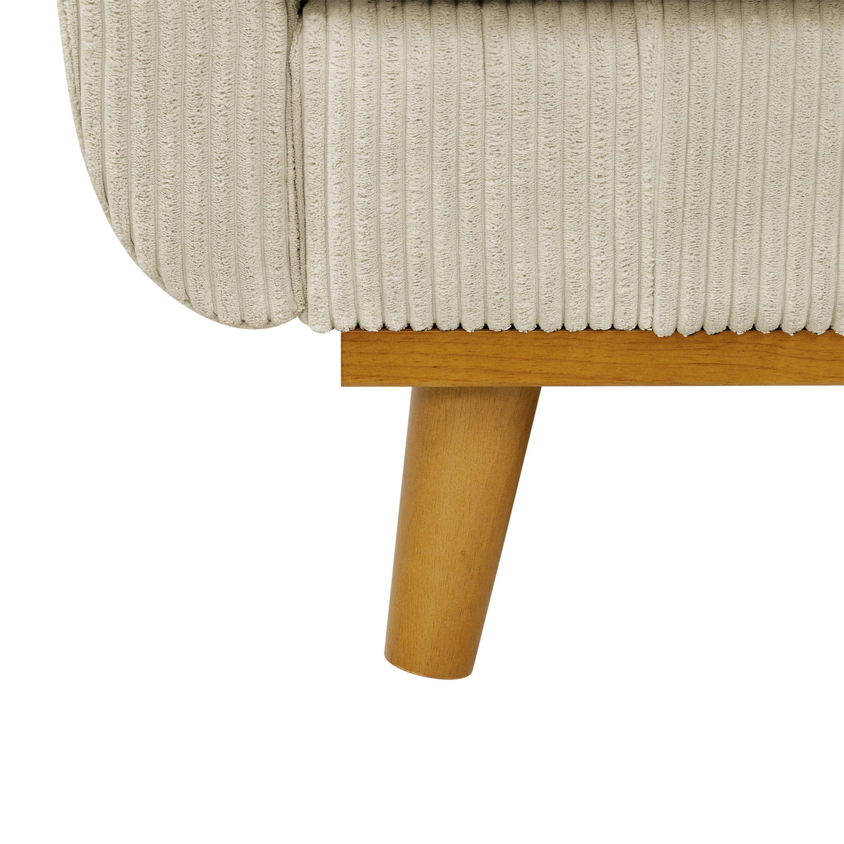 Aukfa 68" Small Sofa Couch Comfy Mid Century Modern Loveseat Sofa for Living Room Bedroom, Cream