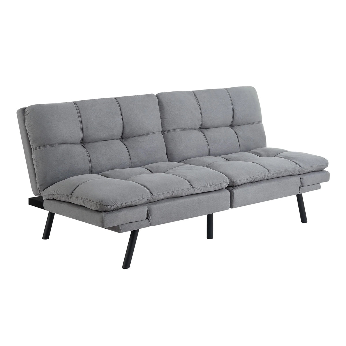 Mainstays Memory Foam Futon with 72",Black