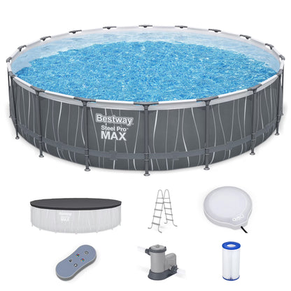 Bestway Steel Pro MAX 12' x 30" Above Ground Outdoor Swimming Pool Set
