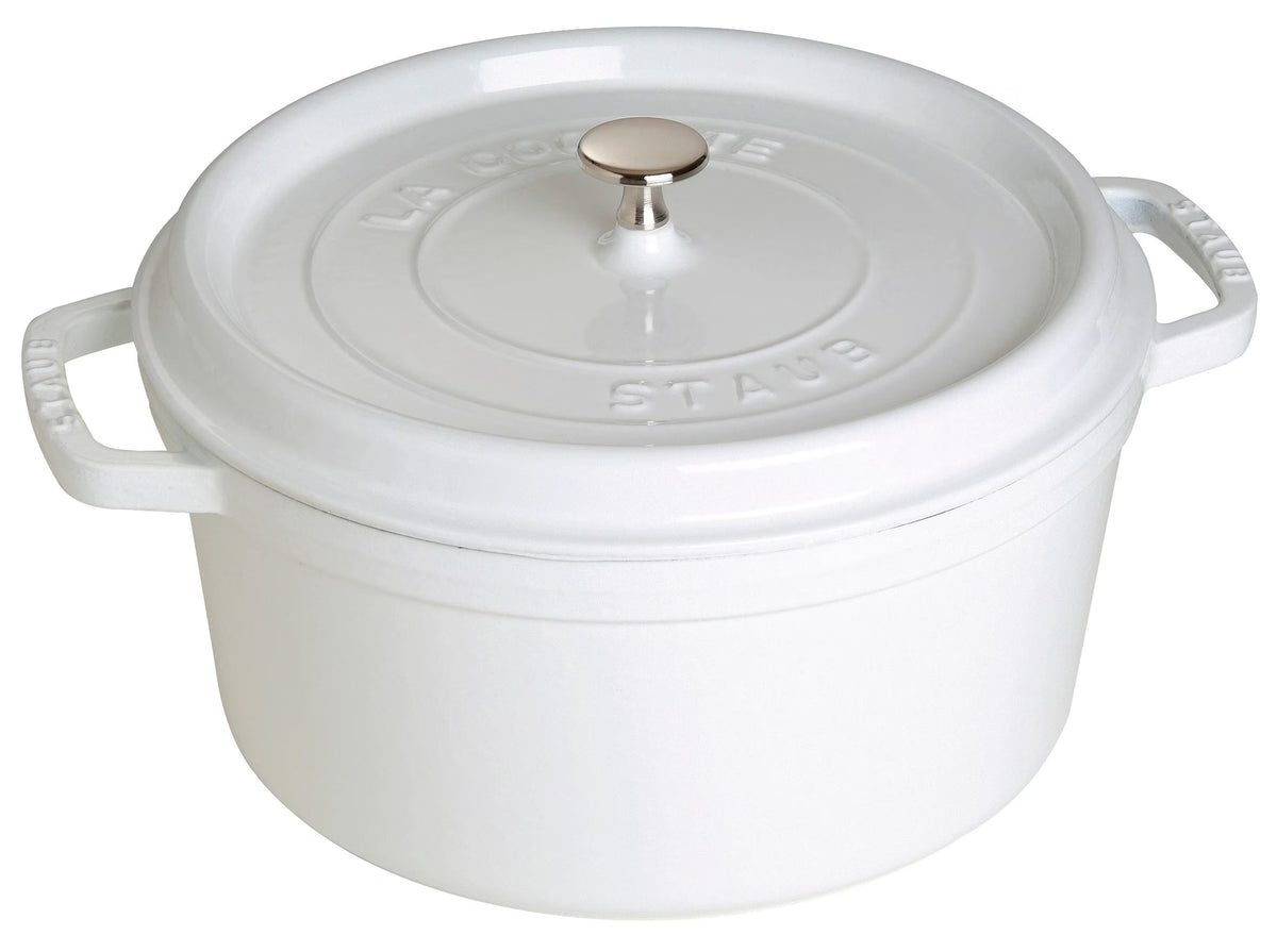 Staub Cast Iron 7-qt Round Cocotte - Grenadine