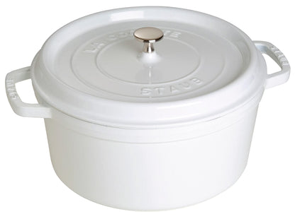 Staub Cast Iron 7-qt Round Cocotte - Grenadine