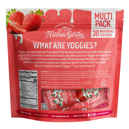 Nature's Garden, Probiotic Strawberry Yoggies, 0.7 oz,  30-count