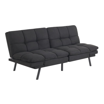 Mainstays Memory Foam Futon with 72",Black