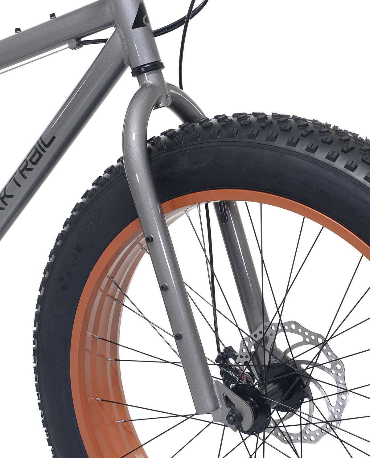 Ozark Trail Fat Tire Bike, 26" Wheels, Fits Teen & Adult Riders 5'2"-5'10", Unisex, Gray