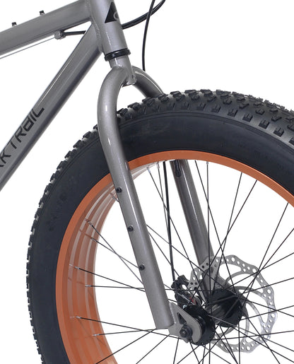 Ozark Trail Fat Tire Bike, 26" Wheels, Fits Teen & Adult Riders 5'2"-5'10", Unisex, Gray
