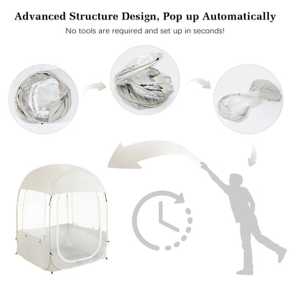 Sports Tent, Instant Weather Proof Clear View Bubble Tent with Carry Bag, Portable & Foldable Pop Up Tents Shelter for Watching Sports Events Camping Fishing