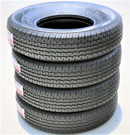 Pair of 2 Transeagle ST Radial II Steel Belted ST205/75R15 205/75R15 107/102L D 8 Ply Trailer Tires