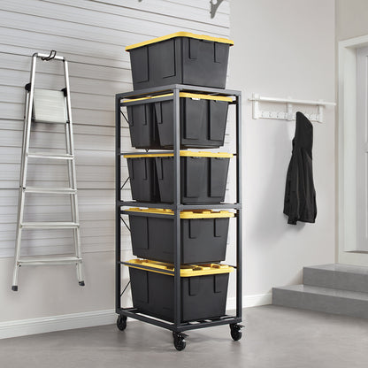 Gorilla Rack 5-tier Rolling Bin Organizer