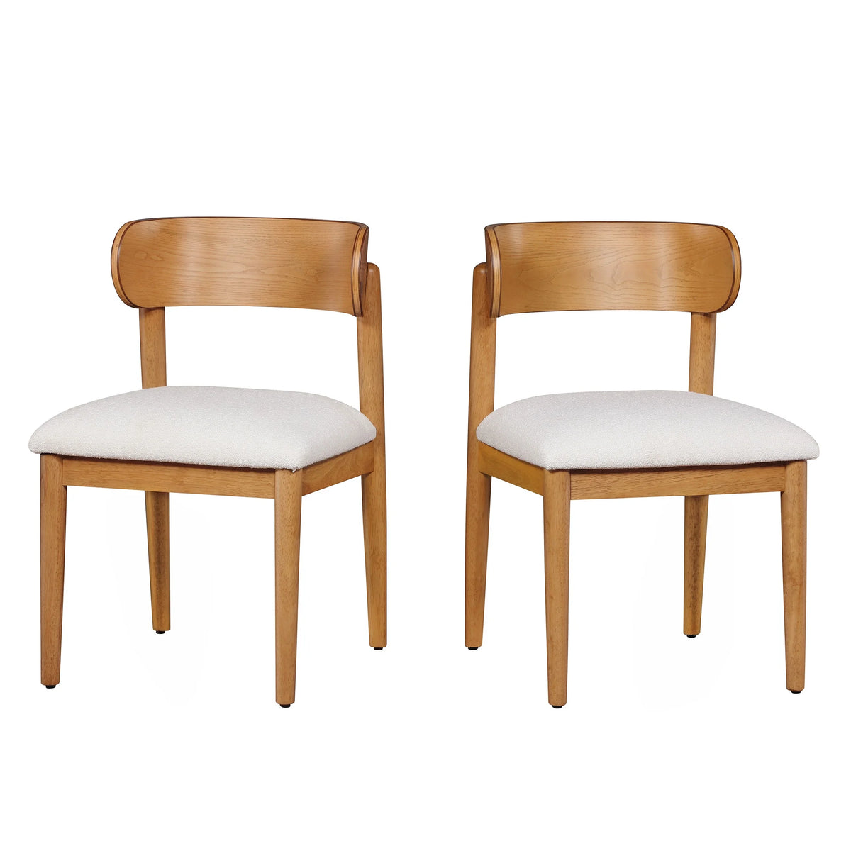 Beautiful Drew Dining Room Chair by Drew Barrymore, Rich Black Finish, 2 Pack